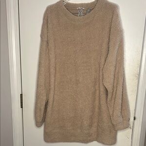 BP Oversized XL Sherpa Fleece Crewneck Sweatshirt Tunic Ultra-plush NWT